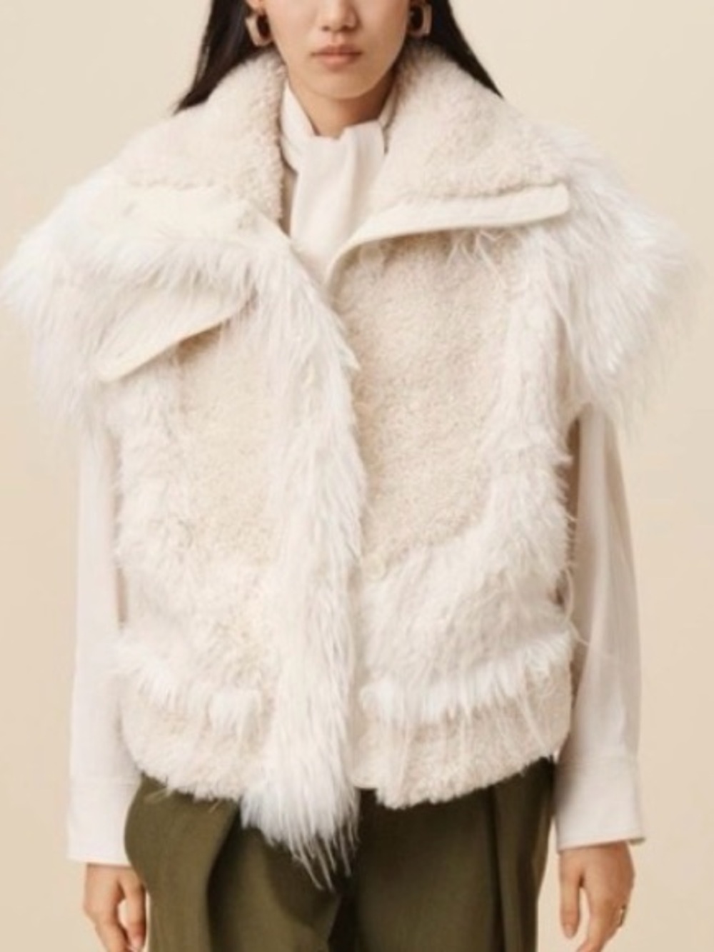 Zara SRPLS Faux Fur Vest